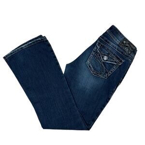 Silver Jeans Co Suki Surplus Womens Denim Blue Jeans 28x30